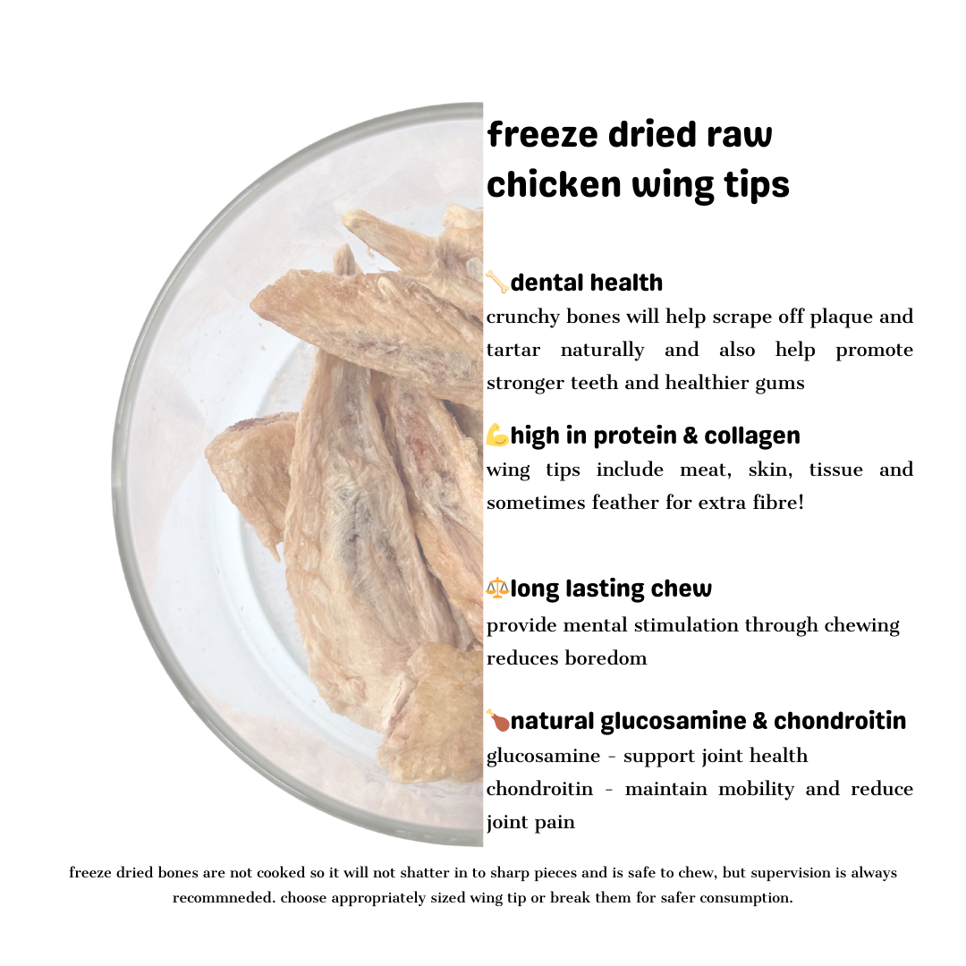 Chicken Wing Tips - Freeze Dried Raw Treat 100g