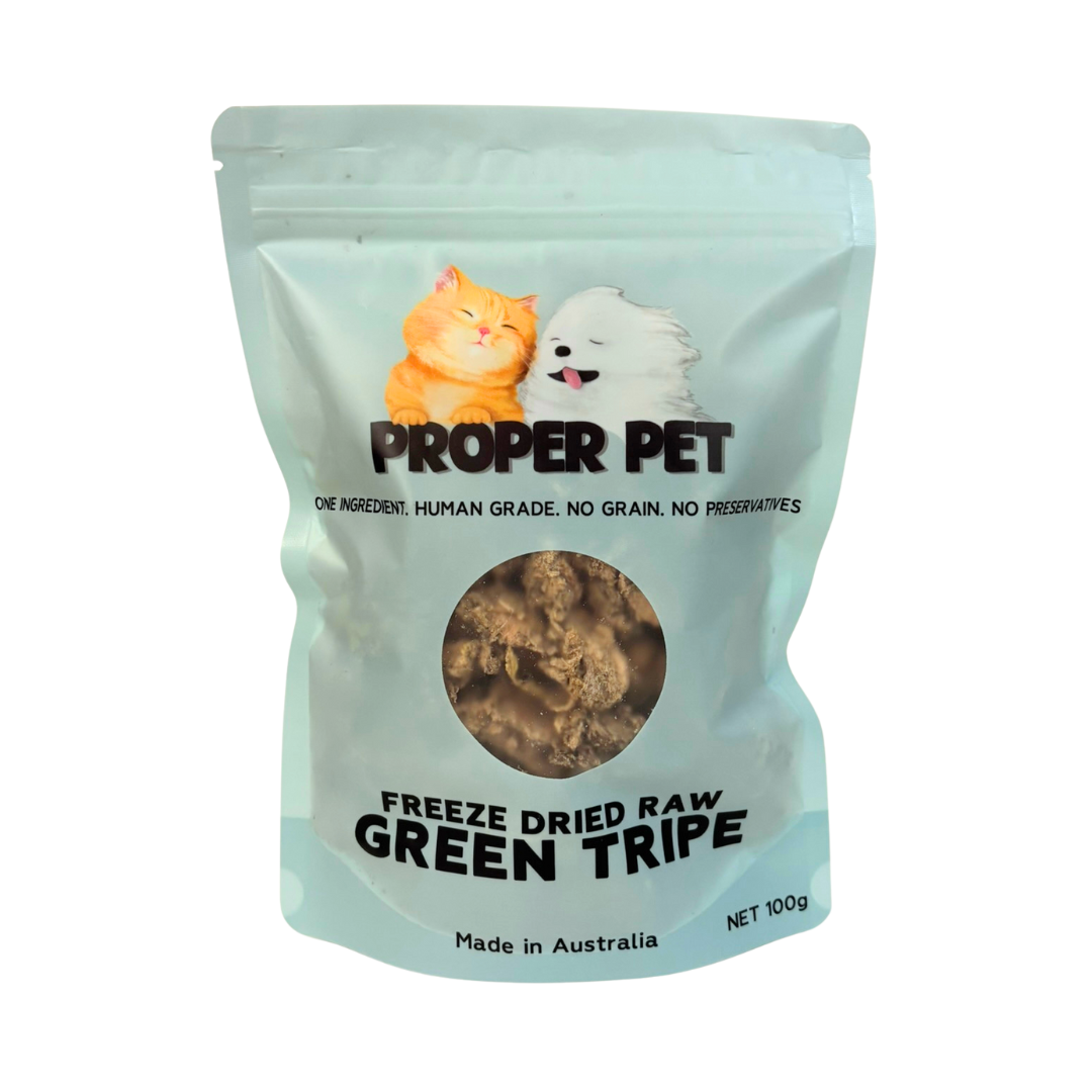 Beef Green Tripe - Freeze Dried Raw Treat 100g