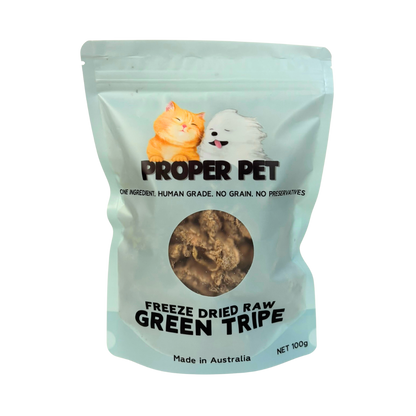 Beef Green Tripe - Freeze Dried Raw Treat 100g
