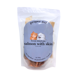 Salmon with Skin - Freeze Dried Raw Treat 100g
